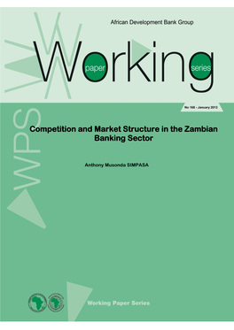 Competition and Market Structure in the Zambian Banking Sector