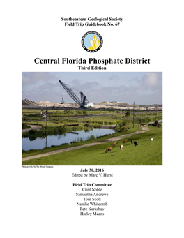 Central Florida Phosphate District Third Edition