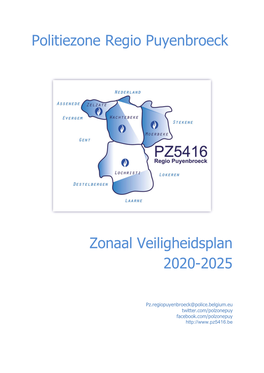 Politiezone Regio Puyenbroeck Zonaal Veiligheidsplan 2020-2025