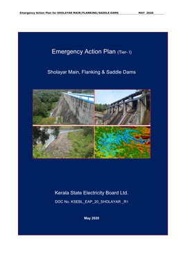 Emergency Action Plan for SHOLAYAR MAIN/FLANKING/SADDLE DAMS MAY 2020