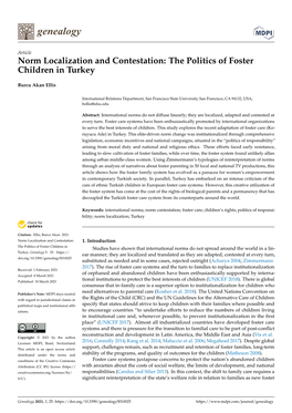 The Politics of Foster Children in Turkey