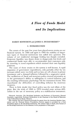 A Flow of Funds Model and Its Implications and Discussion