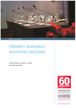 Western Australia's Economic Recovery