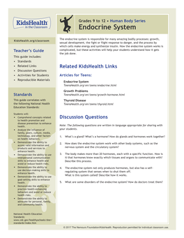 Endocrine System