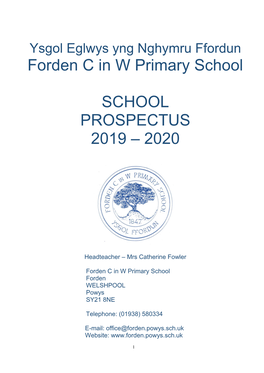 Forden C in W Primary School