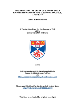 Janet V Deatherage Phd Thesis