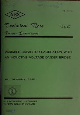 Variable Capacitor Calibration with an Inductive Voltage Divider Bridge