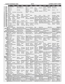 Sunday Morning Grid 9/6/15 Latimes.Com/Tv Times