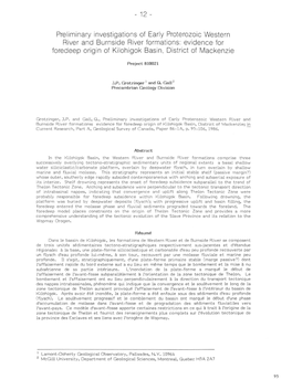 Evidence for Foredeep Origin of Ki Lohigok Basin, District of Mackenzie