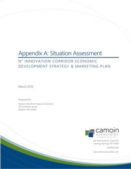 Situation Assessment N 2 INNOVATION CORRIDOR ECONOMIC DEVELOPMENT STRATEGY & MARKETING PLAN