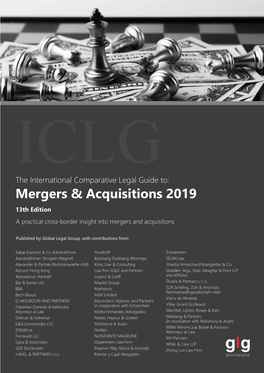 Mergers & Acquisitions 2019