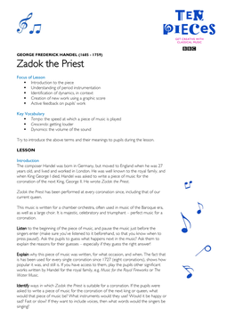 Zadok the Priest