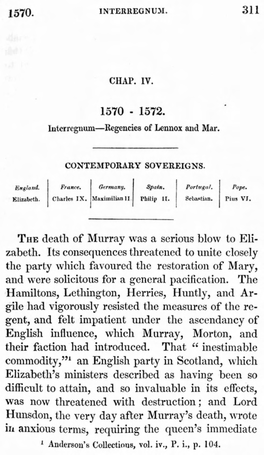 THE Death of Murray Was a Serious Blow To