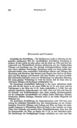 350 Rottenburg A. N. Wirtschaft Und Verkehr Grundzüge Der Entwicklung
