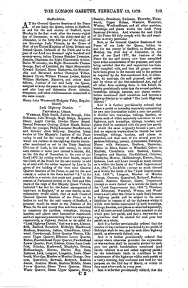 The London Gazette, February^ 12,; 1878. .7-03