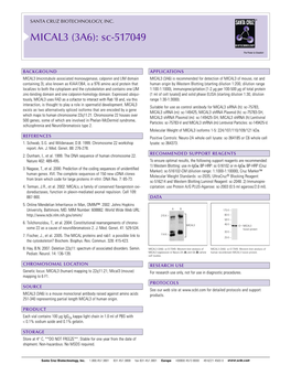 MICAL3 (3A6): Sc-517049