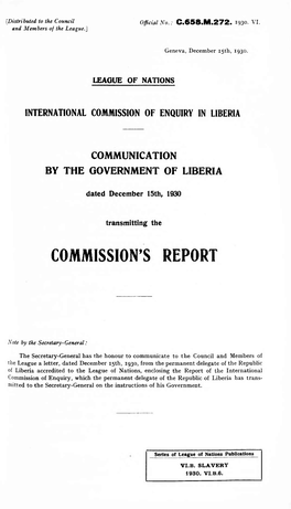 Commission's Report