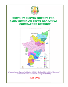 District Survey Report for Sand Mining Or River Bed Minng Coimbatore District