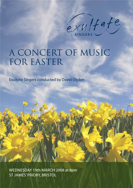 A Concert of Music for Easter