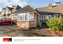 105, Richmond Road, Olton, Solihull, West Midlands, B92 7RR Asking Price £295,000