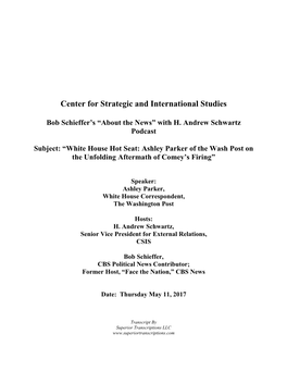 Center for Strategic and International Studies