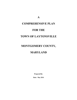 A Comprehensive Plan for the Town of Laytonsville Montgomery County, Maryland