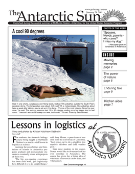 The Antarctic Sun, January 28, 2001