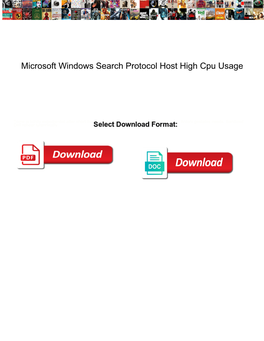 Microsoft Windows Search Protocol Host High Cpu Usage
