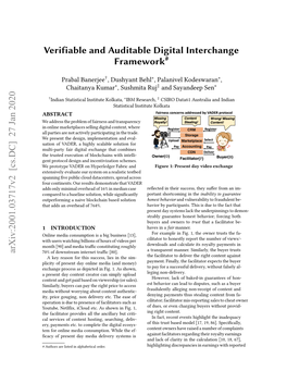Verifiable and Auditable Digital Interchange Framework