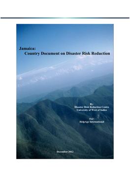 Jamaica: Country Document on Disaster Risk Reduction
