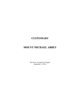 Customary Mount Michael Abbey