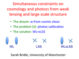 Simultaneous Constraints on Cosmology and Photozs from Weak