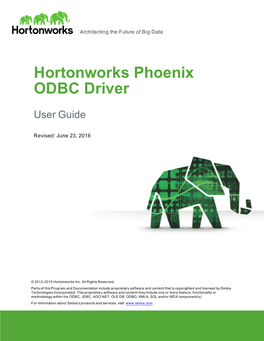 Hortonworks Phoenix ODBC Driver Installation and Configuration Guide