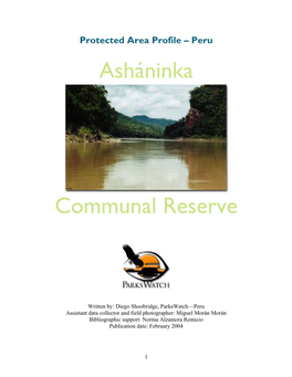 Asháninka Communal Reserve