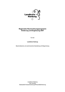 Regionales Raumordnungsprogramm Änderung Und Ergänzung 2007