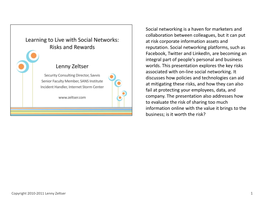 Learning to Live with Social Networks