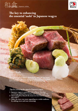 In Japanese Wagyu