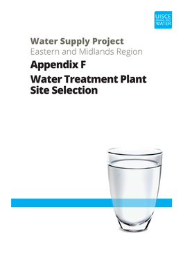 Appendix F Water Treatment Plant Site Selection
