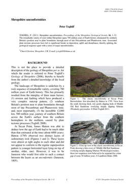 Shropshire Unconformities