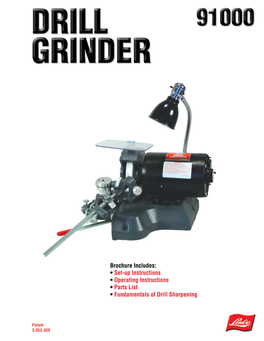 91000 Drill Grinder Catalog & Instructions