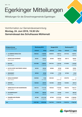 Egerkinger Mitteilungen