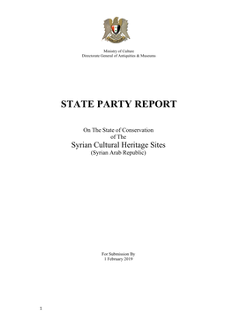 State Party Report