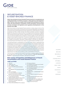 Securitisation & Asset-Backed Finance