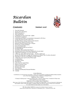 Ricardian Bulletin