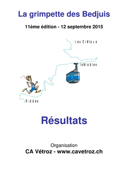 CA Vétroz - MERCI À Nos Sponsors 2015