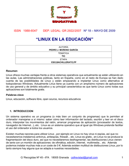 Linux En La Educación”