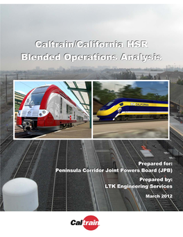 Caltrain/California HSR Blended Operations Analysis