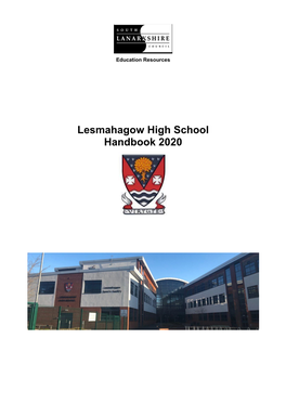 Lesmahagow High School Handbook 2020