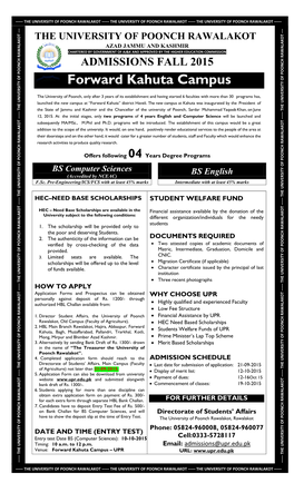 Forward Kahuta Campus