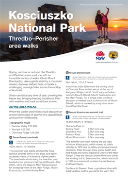 Kosciuszko National Park Thredbo–Perisher Area Walks